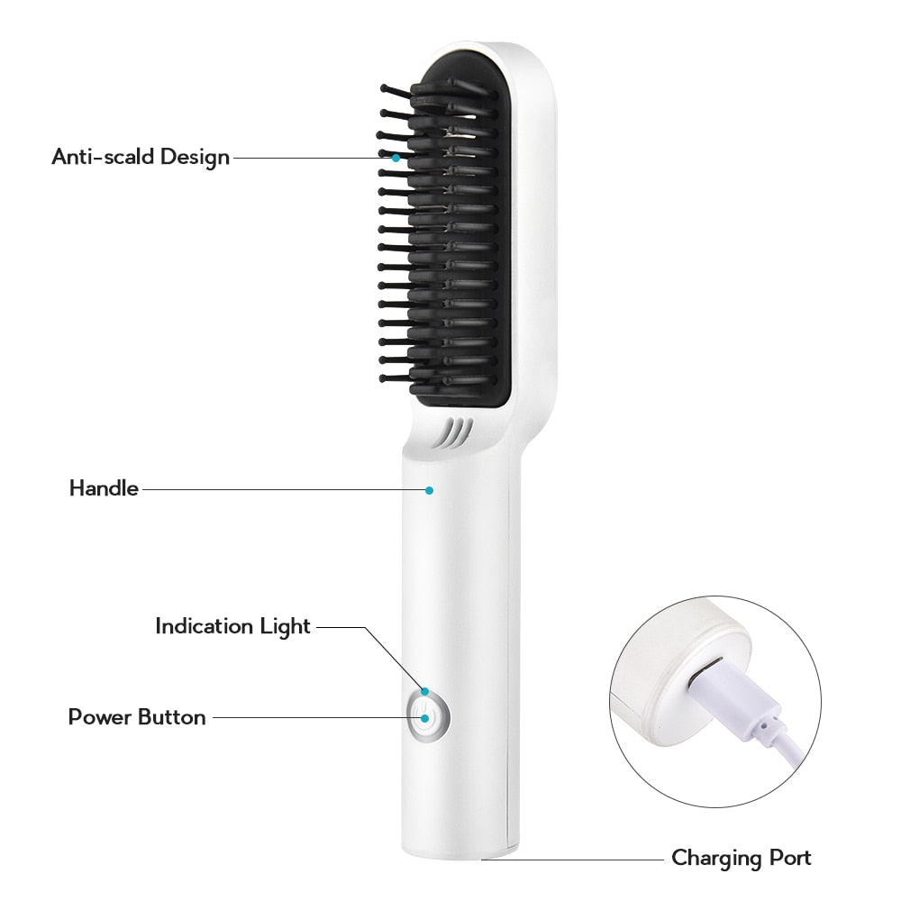 Wireless Hair Styling Comb