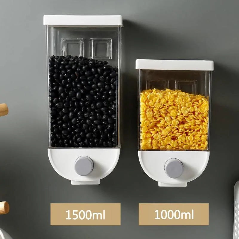 Wall-Mounted Multi-Grain Jars